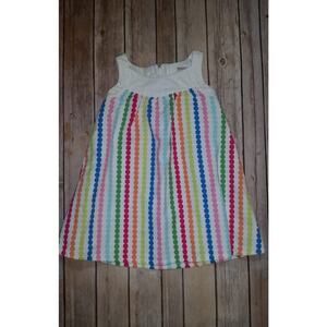 Gymboree Rainbow Cabana Stripe Pique Dress Size 2T